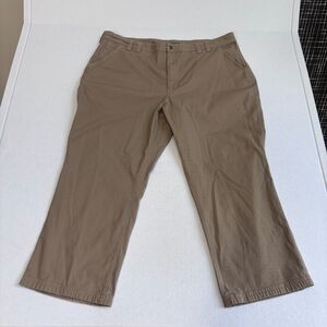 Duluth Flex Fire Hose Standard Fit Foreman Pants Mens 40x30 Khaki Tan Canvas